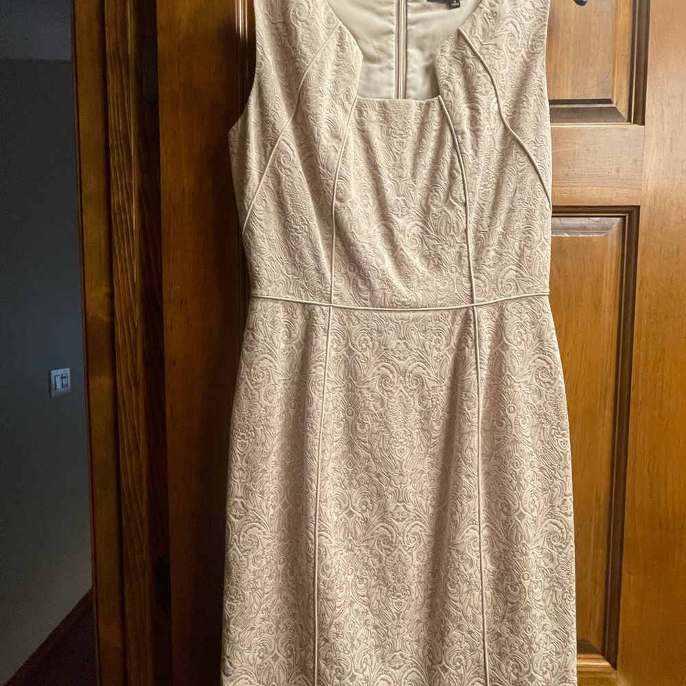 Alex Marie Ivory Patterned Mini Dress
